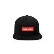 Los Angeles Red Box Logo Snapback Hat - THE LABEL LTD