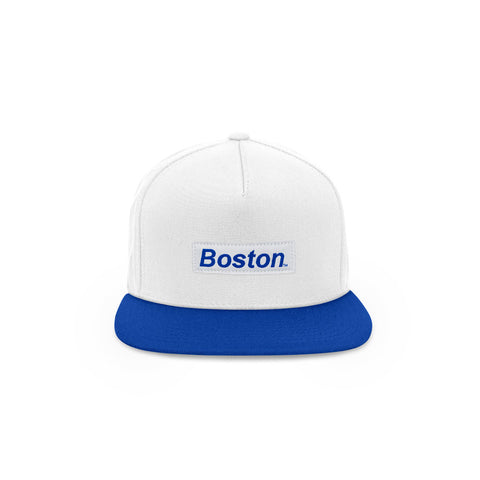 The Boston Hat - Two Tone Box Logo Snapback - THE LABEL LTD