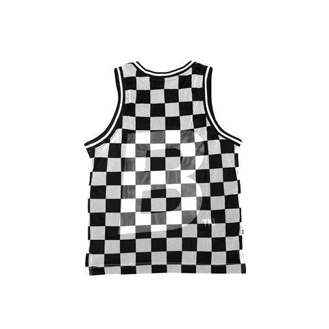 Insignia Black & White Checkered Jersey - THE LABEL LTD