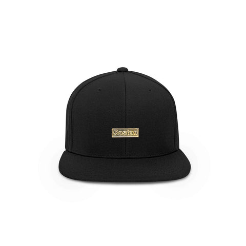 The Boston Hat - IVBoston Gold / Silver Bar Snapback Hat - THE LABEL LTD