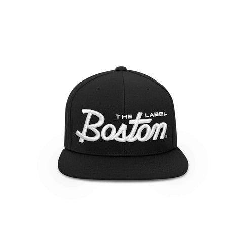 Boston Script Snapback Hat - THE LABEL LTD