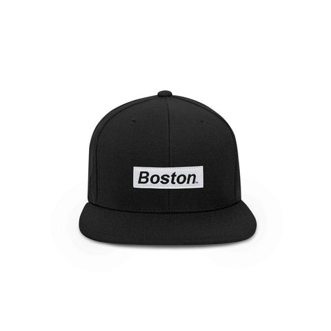 The Boston Hat- IVBoston Box Logo Snapback Hat - THE LABEL LTD