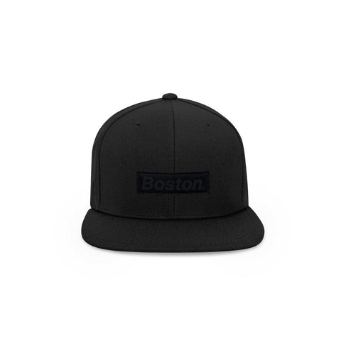 The Boston Hat- IVBoston Box Logo Snapback Hat - THE LABEL LTD