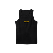 Boston Box Logo Black Tank - THE LABEL LTD