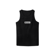 Boston Box Logo Black Tank - THE LABEL LTD