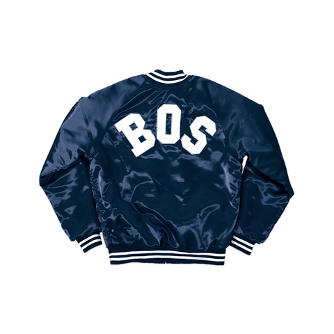 Navy BOS Flight Jacket - THE LABEL LTD