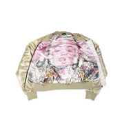 Ladies Gold BOS Flight Jacket - THE LABEL LTD
