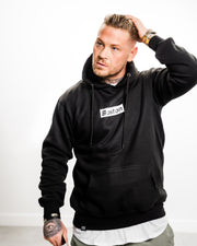 Boston SIDE ZIP® Black Hoodie - THE LABEL LTD