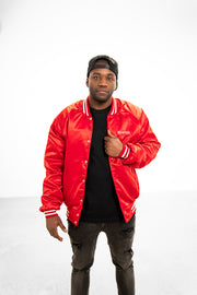 Red BOS Flight Jacket - THE LABEL LTD