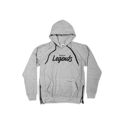 Boston Legends SIDE ZIP® Gray Hoodie - THE LABEL LTD