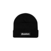 THE BOSTON BLACK BEANIE - THE LABEL LTD