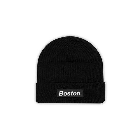 THE BOSTON BLACK BEANIE - THE LABEL LTD