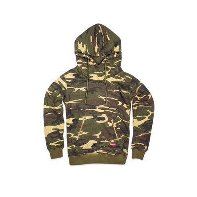 Aviator Label Hoodie Camo - THE LABEL LTD