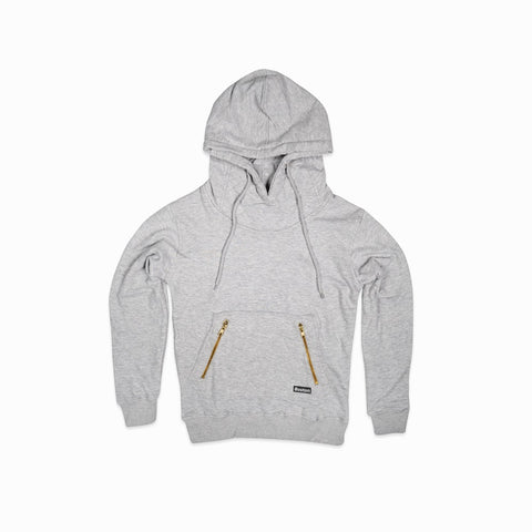 Aviator Label Hoodie Gray - THE LABEL LTD