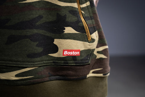 Aviator Label Hoodie Camo - THE LABEL LTD
