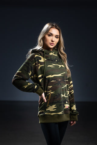 Aviator Label Hoodie Camo - THE LABEL LTD