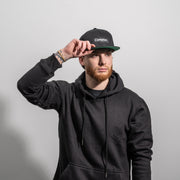 Compton Black Box Logo Snapback Hat - THE LABEL LTD