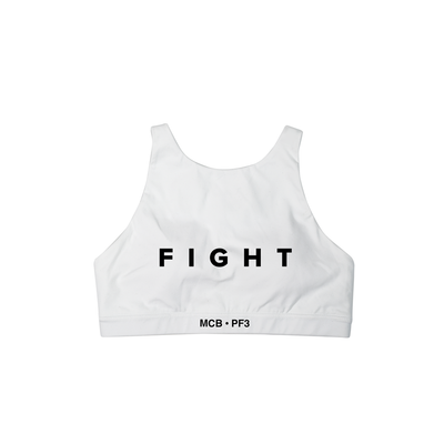 MCB / PF3 SPORTS BRA WHITE - THE LABEL LTD