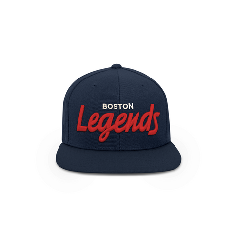 The Legends Hat Collection - Navy & Red Snapback Hat - THE LABEL LTD