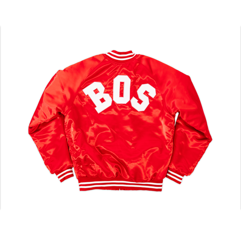 Red BOS Flight Jacket - THE LABEL LTD