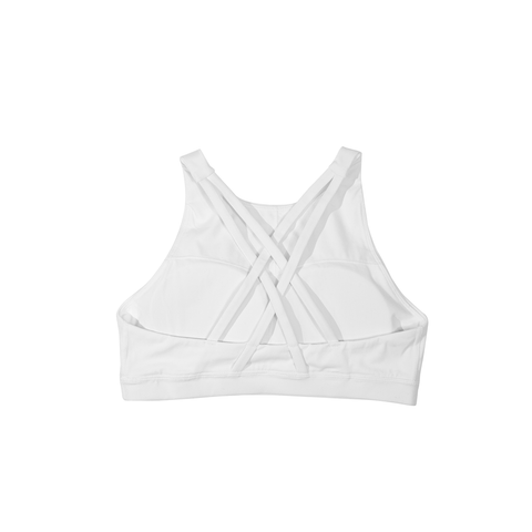 Boston White Sports Bra - THE LABEL LTD