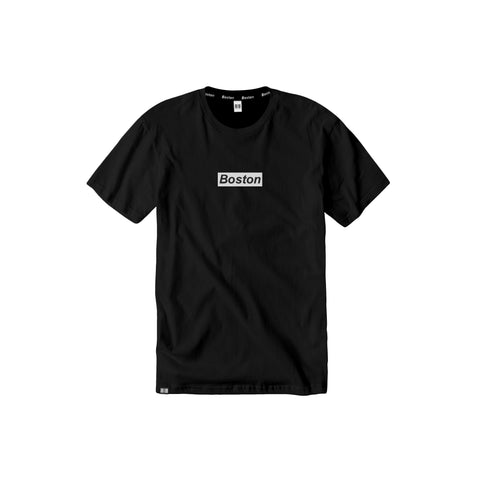 Boston Box Logo Black T-Shirt - THE LABEL LTD