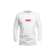 Boston Box Logo White Long Sleeve - THE LABEL LTD