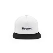The Boston Hat Two Tone Box Logo Snapback THE LABEL LTD