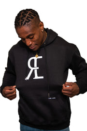 Rashidi SIDE ZIP® Black Hoodie - THE LABEL LTD